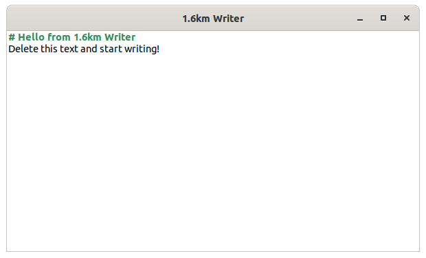 1.6km Writer Basic